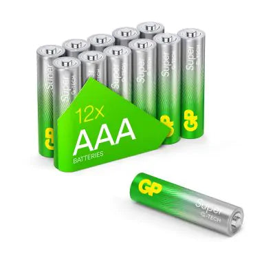 GP Batteries AAA Batterien, Alkaline, 1,5 V – 12 Stk.