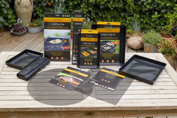 Durandal Grillschale – 3 L, 28 × 35 × 4 cm, Kunststoff, Schwarz, spülmaschinenfest, hitzebeständig