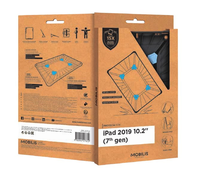 Mobilis Tablet-Hülle für iPad 10,2" (7. Gen.) – Schwarz