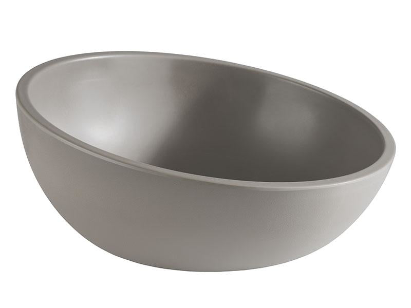 APS-Germany Buffetschale ELEMENT LOOK – 1,5 l, Ø 26,0 cm, Melamin, Grau, spülmaschinenfest, stapelbar