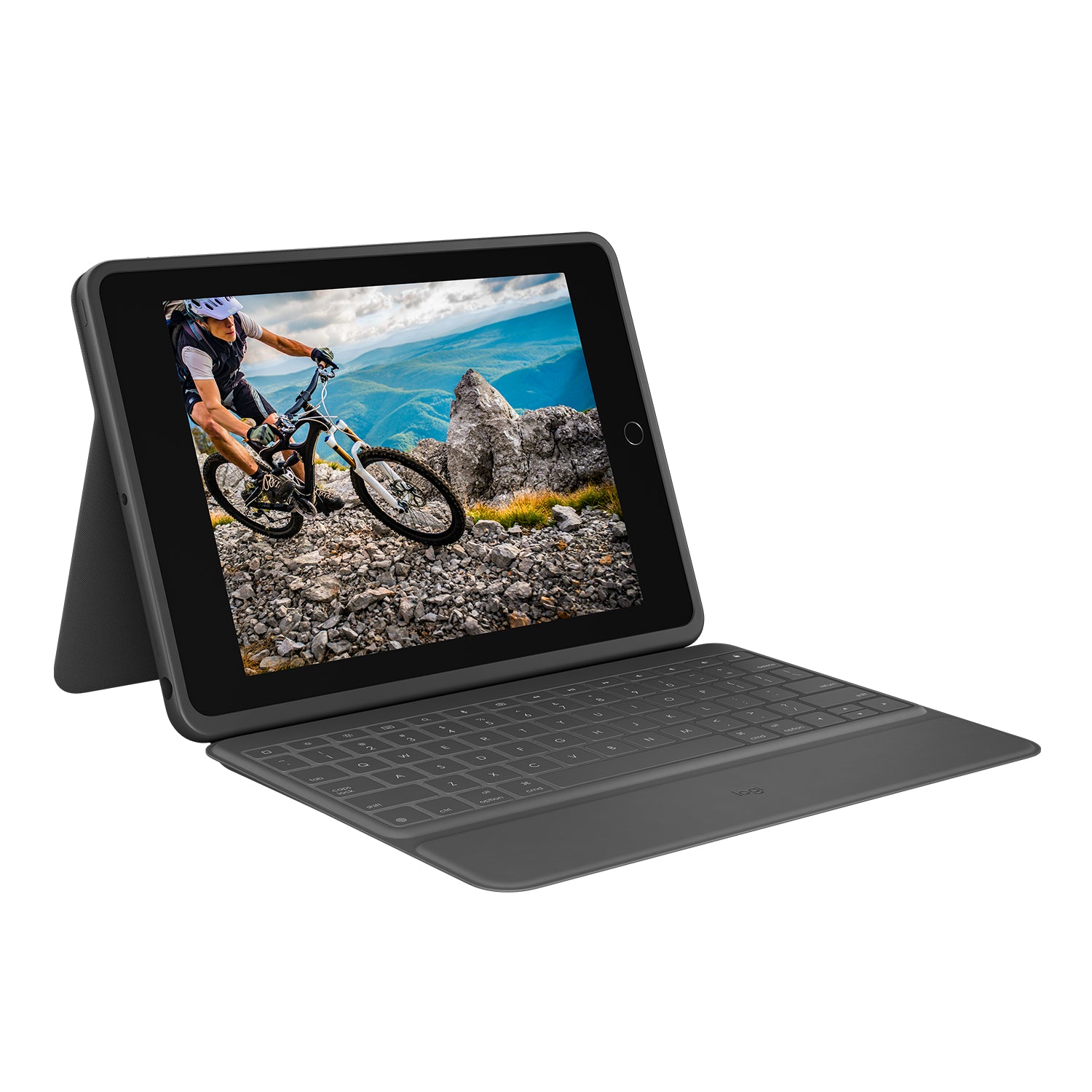 Logitech Rugged Folio – Tastatur – für iPad (7. & 8. Gen.)