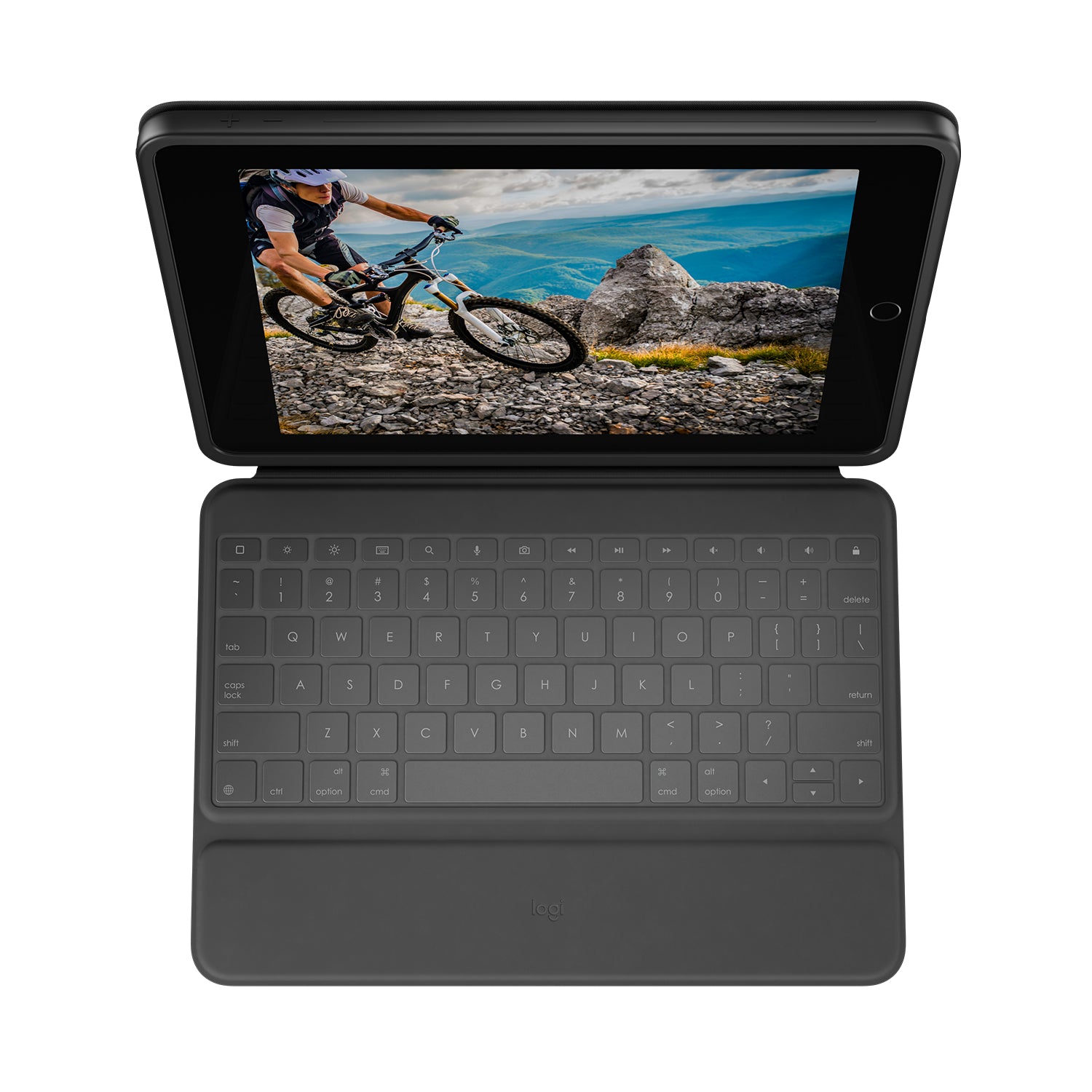Logitech Rugged Folio – Tastatur – für iPad (7. & 8. Gen.)