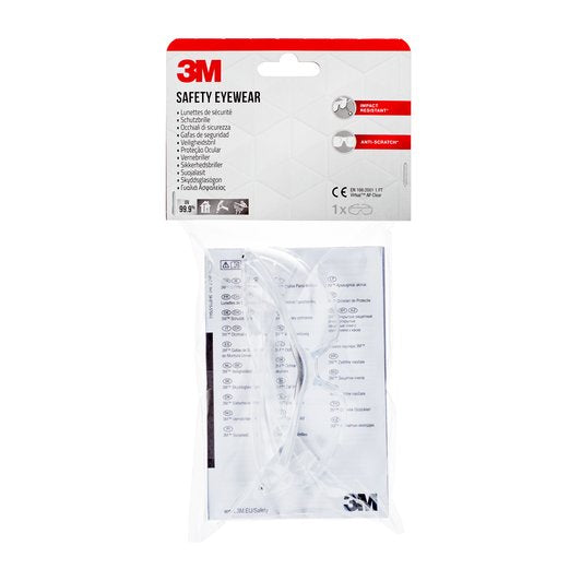 3M Schutzbrille Virtua AP VIRCC1 – klar, kratzfest, UV-Schutz, EN 166:2001 1 FT