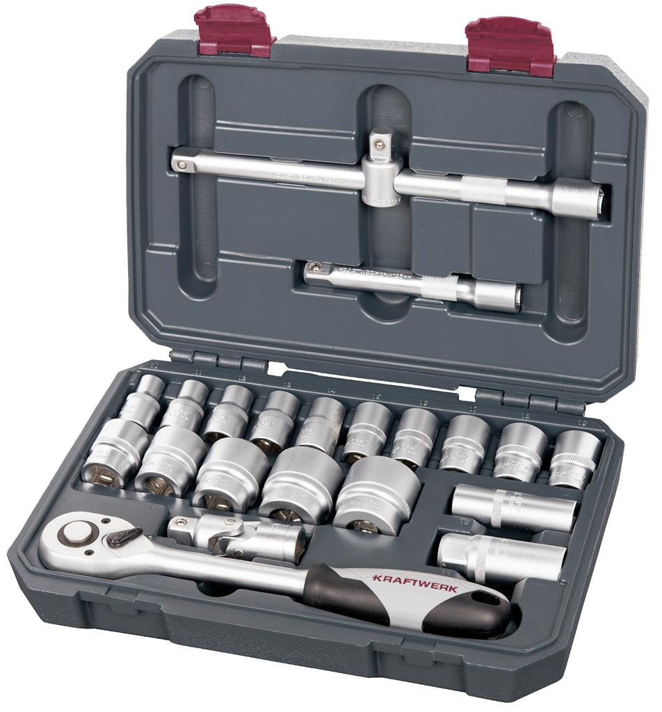 Kraftwerk Steckschlüsselkoffer – Antrieb 1/2"