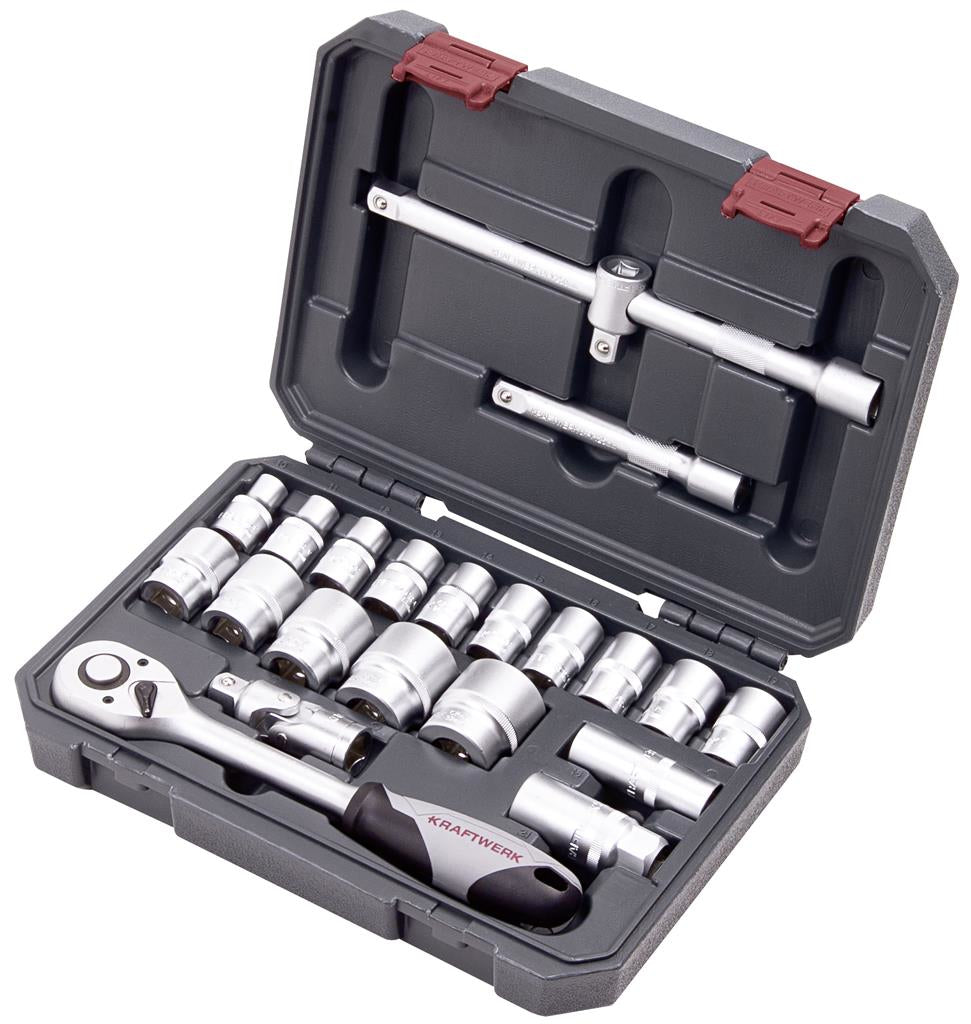 Kraftwerk Steckschlüsselkoffer – Antrieb 1/2"