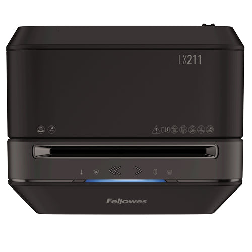 Fellowes Powershred LX211 – Aktenvernichter, DIN P-5, Mikroschnitt 2 × 12 mm, 15 Blatt, 23 l, A4