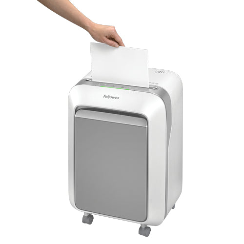 Fellowes Aktenvernichter, DIN P-5, Partikelschnitt 2 × 12 mm, 15 Blatt, 23 l