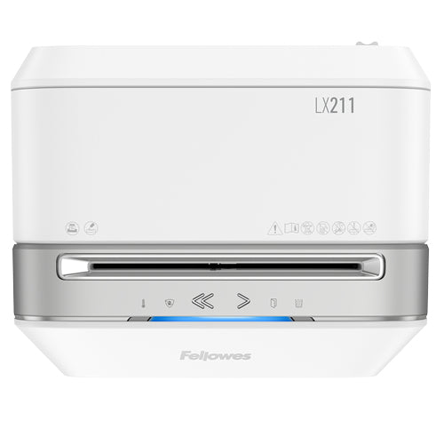 Fellowes Aktenvernichter, DIN P-5, Partikelschnitt 2 × 12 mm, 15 Blatt, 23 l