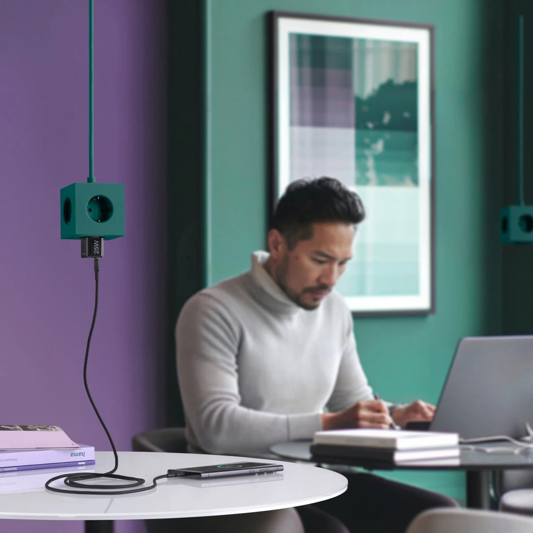Hama 00201985 USB-Ladegerät 25 W – USB-C×1 – PD 3.0, QC 3.0 – EU-Stecker (Typ C) – Schwarz