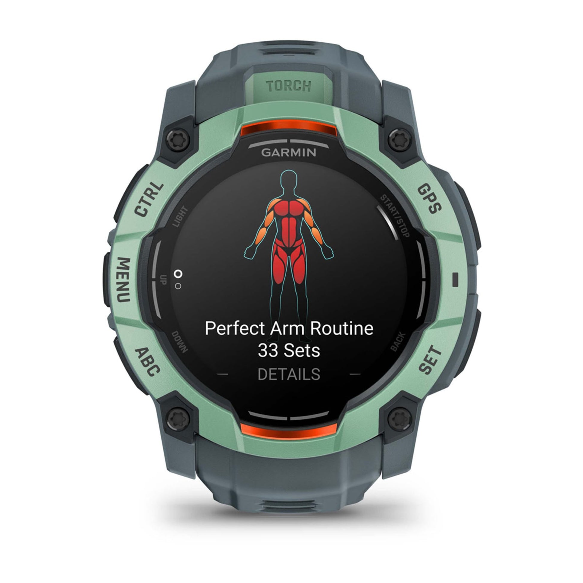 Garmin Instinct 3 – GPS-Smartwatch – 50 mm, 1,3", GPS, AMOLED, 10 ATM, Grün, Sportarmband
