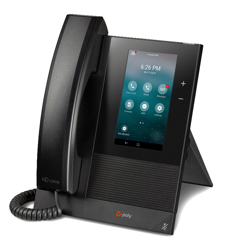 Poly CCX 400 – 5" Touchscreen, für Microsoft Teams, PoE