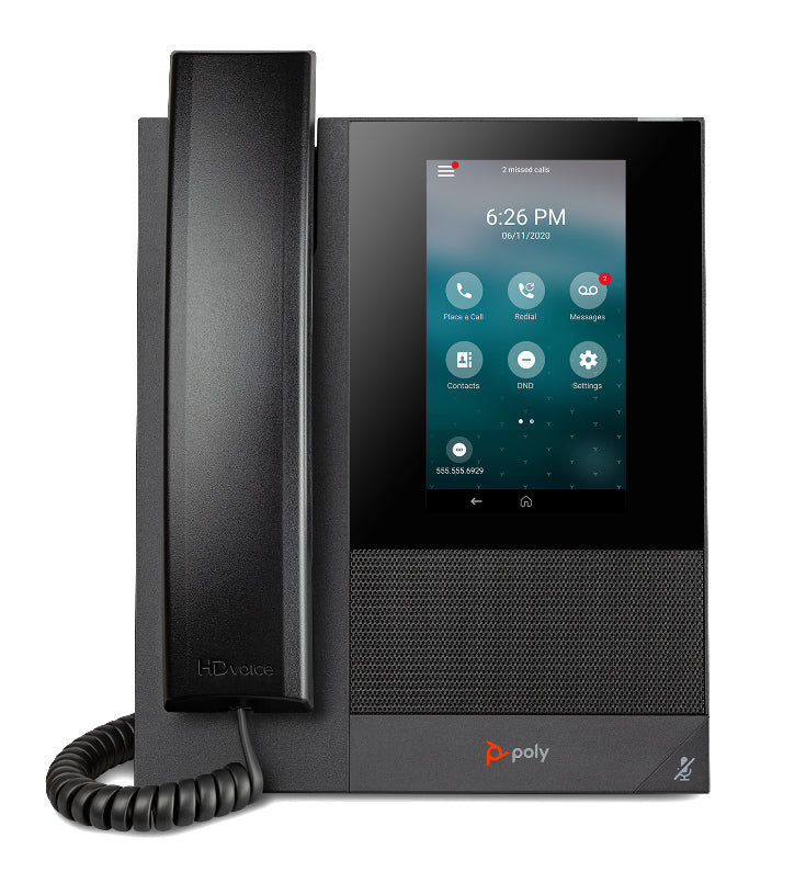 Poly CCX 400 – 5" Touchscreen, für Microsoft Teams, PoE