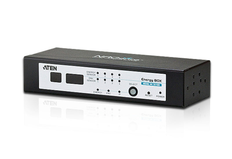 ATEN EC1000 – Energiemessgerät – 4× RJ45-Sensoren, 32 A pro Port, LAN (10/100 Mbps), für ATEN Energy-PDUs