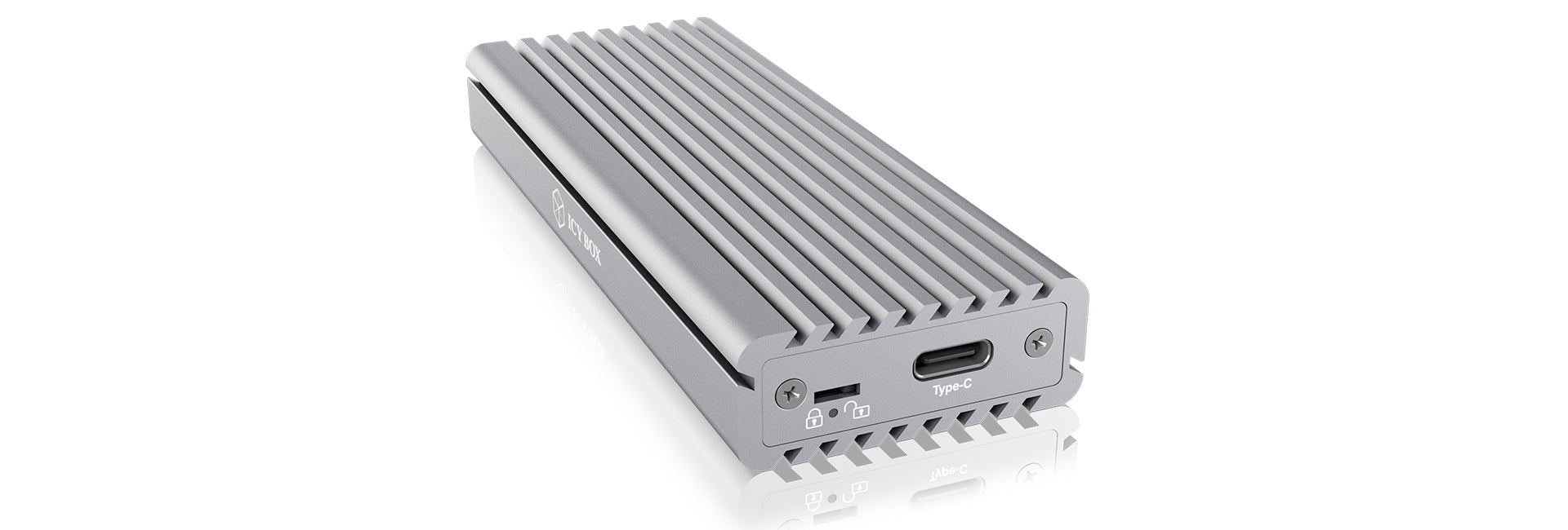 ICY BOX IB-1817MA-C31 – 1-Bay Desktop SSD-Gehäuse – für M.2 NVMe (PCIe 3.0, M-Key, 22×30/42/60/80 mm)