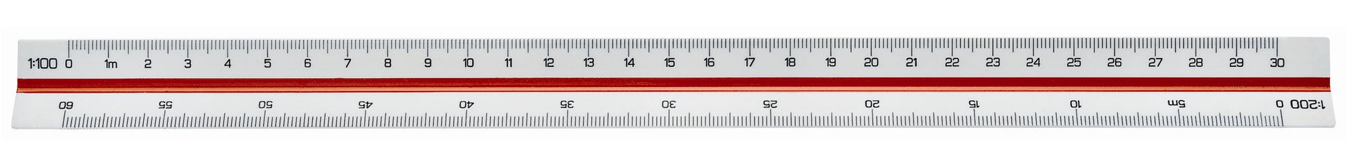 Linex Wandtafel-Lineal 30 cm – Kunststoff, weiss