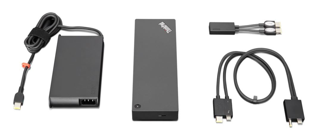 Lenovo Dockingstation – Thunderbolt 3, 2× DP, 2× HDMI, 5× USB-A, GbE, 3,5 mm Audio, für ThinkPad L390/L490