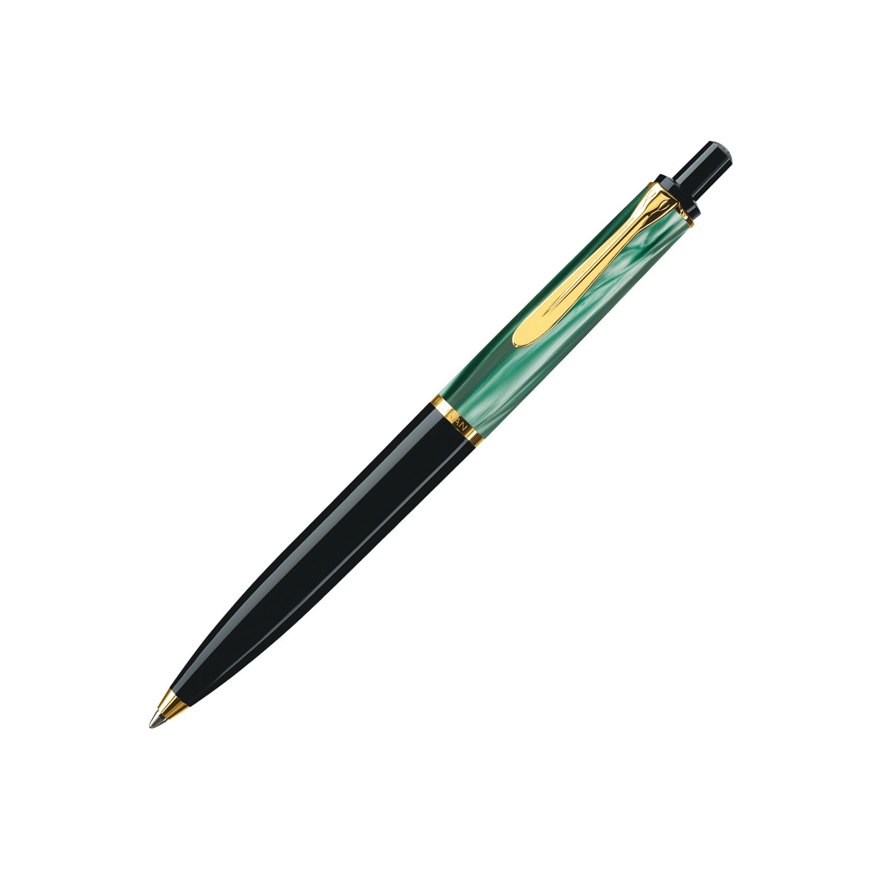 Pelikan Druckkugelschreiber K 200 grün marmoriert – nachfüllbar, Geschenkbox