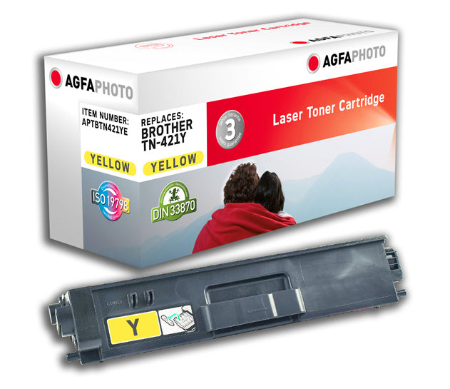 AgfaPhoto TN-421Y Gelber Toner – Kompatibel – 1'800 Seiten – für Brother