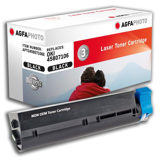 AgfaPhoto 45807106 Schwarz Toner – Kompatibel – 7'000 Seiten – für OKI