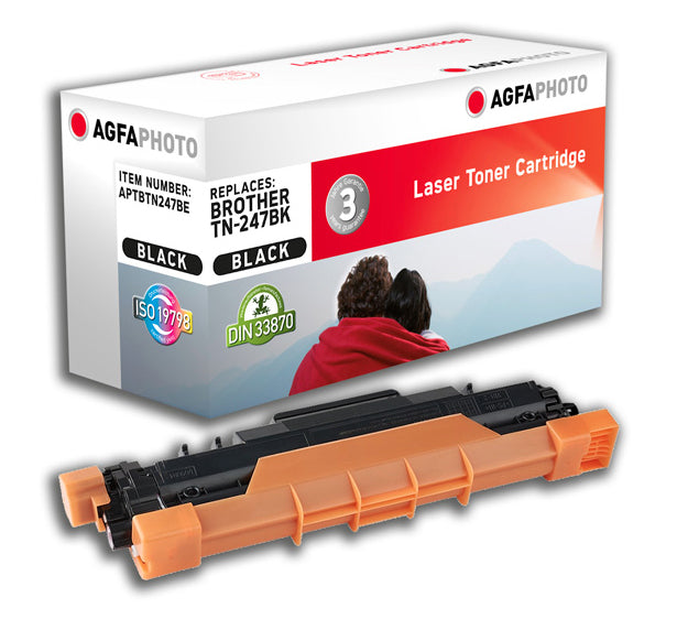AgfaPhoto TN-247BK Schwarzer Toner – Kompatibel – 3'000 Seiten – für Brother