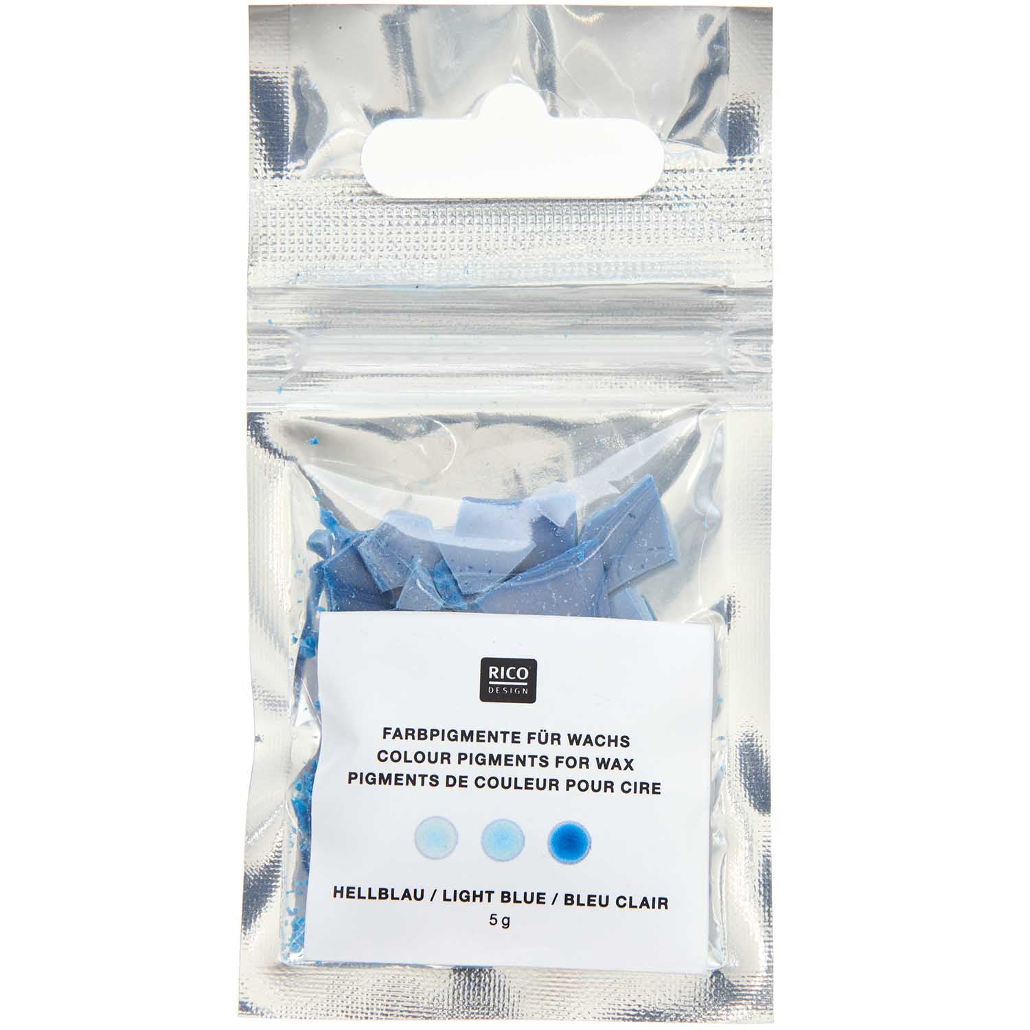 Rico Design Wachsfarbe, Hellblau, 5 g