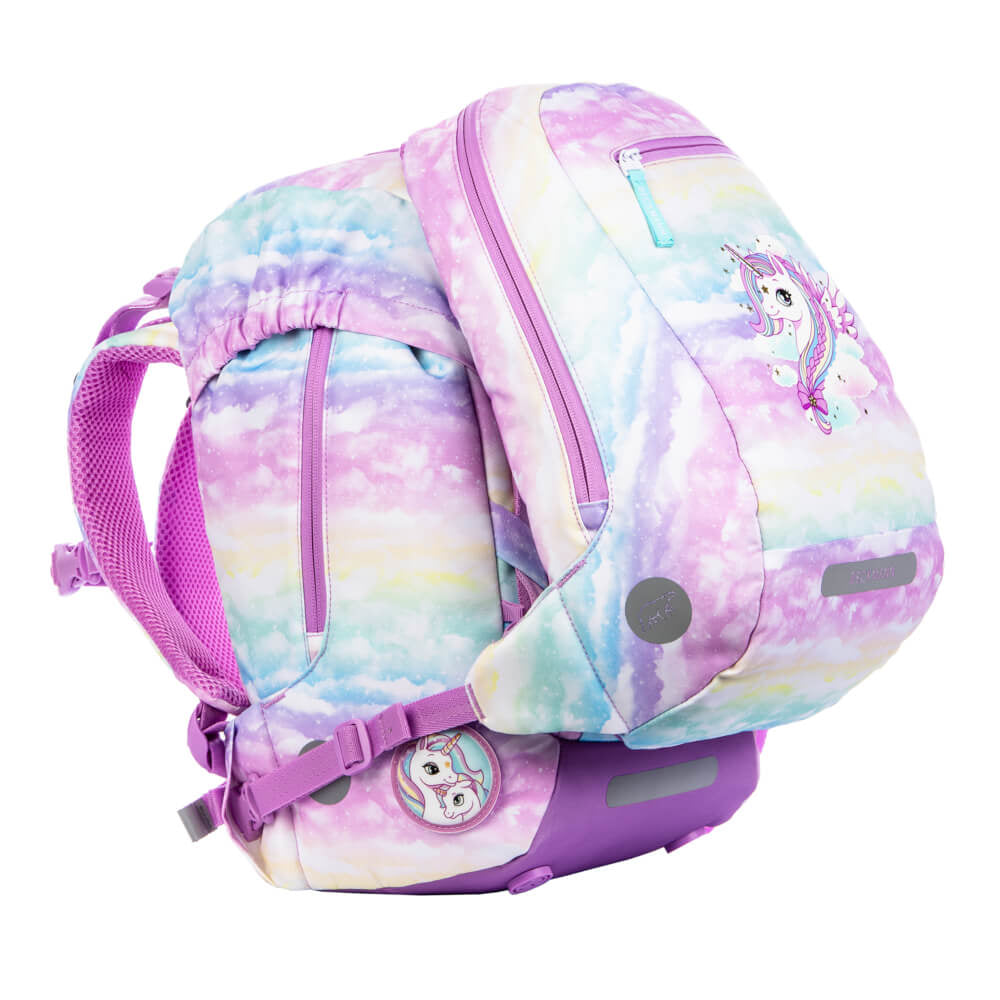 Beckmann Schulrucksack Classic – Unicorn – 24,0×37,0×25,0 cm – Recycelte Materialien