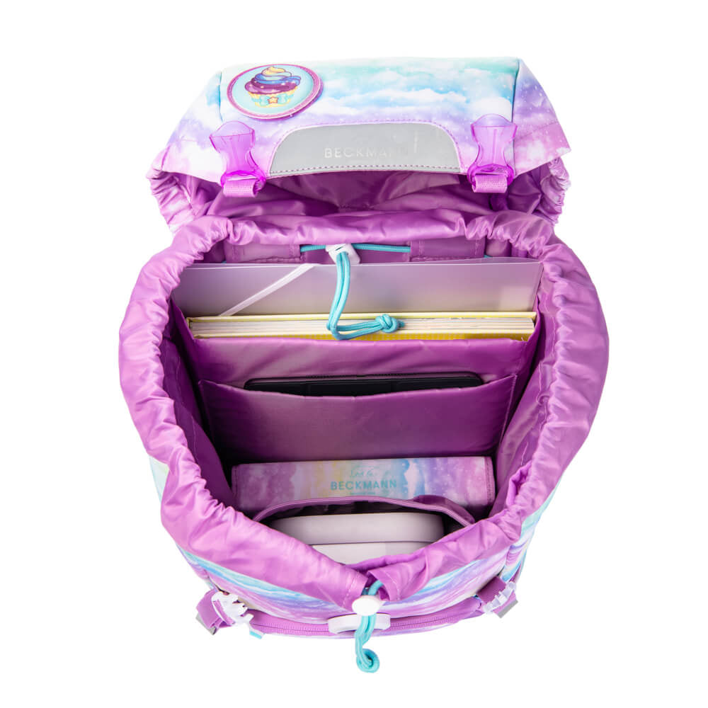 Beckmann Schulrucksack Classic – Unicorn – 24,0×37,0×25,0 cm – Recycelte Materialien