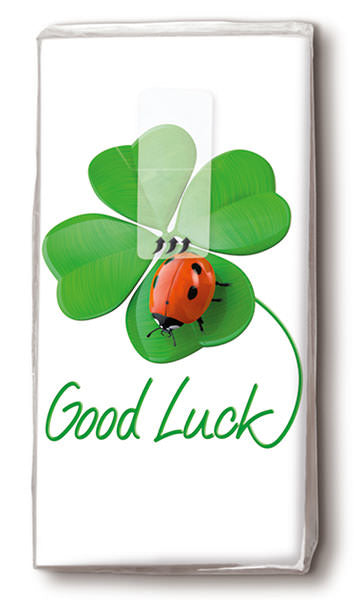 Paper + Design Good luck Taschentücher – 4-lagig, 220 × 210 mm – 10 Taschentücher