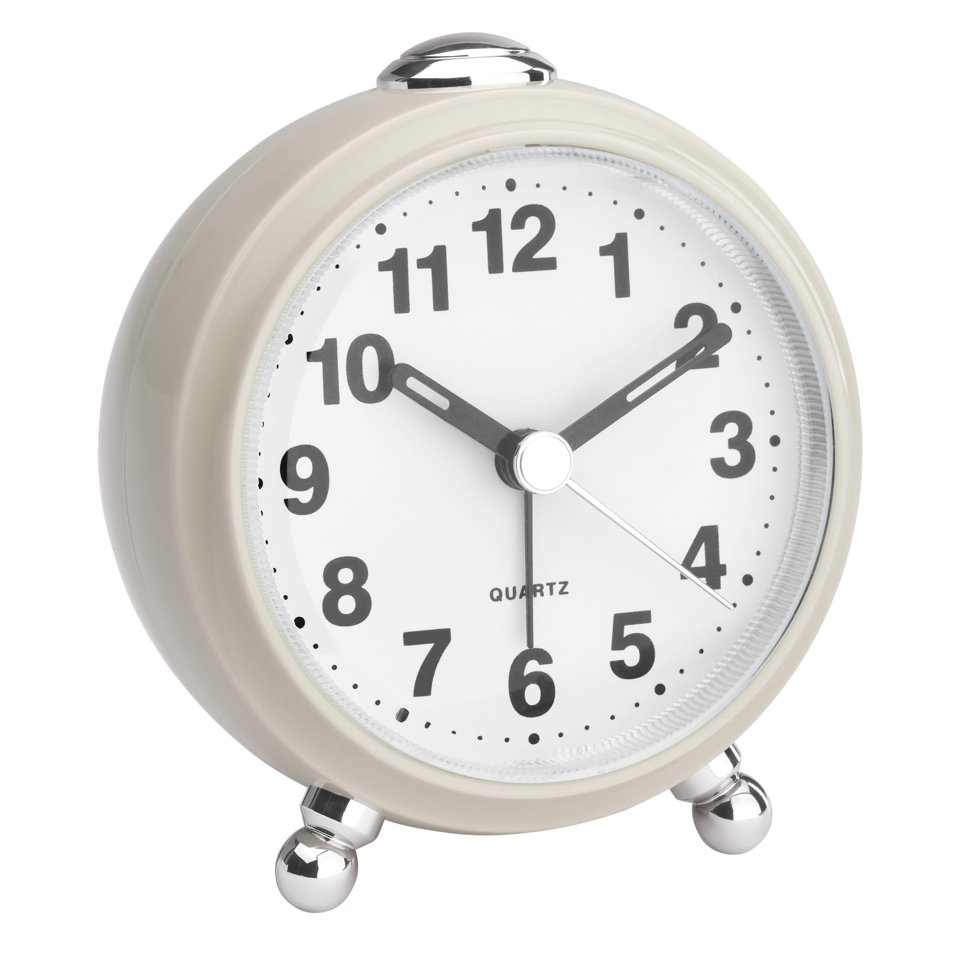 TFA-Dostmann TFA Dostmann Quarz-Wecker – Analog, 8,3 × 9,2 × 5,3 cm, beige, Kunststoff