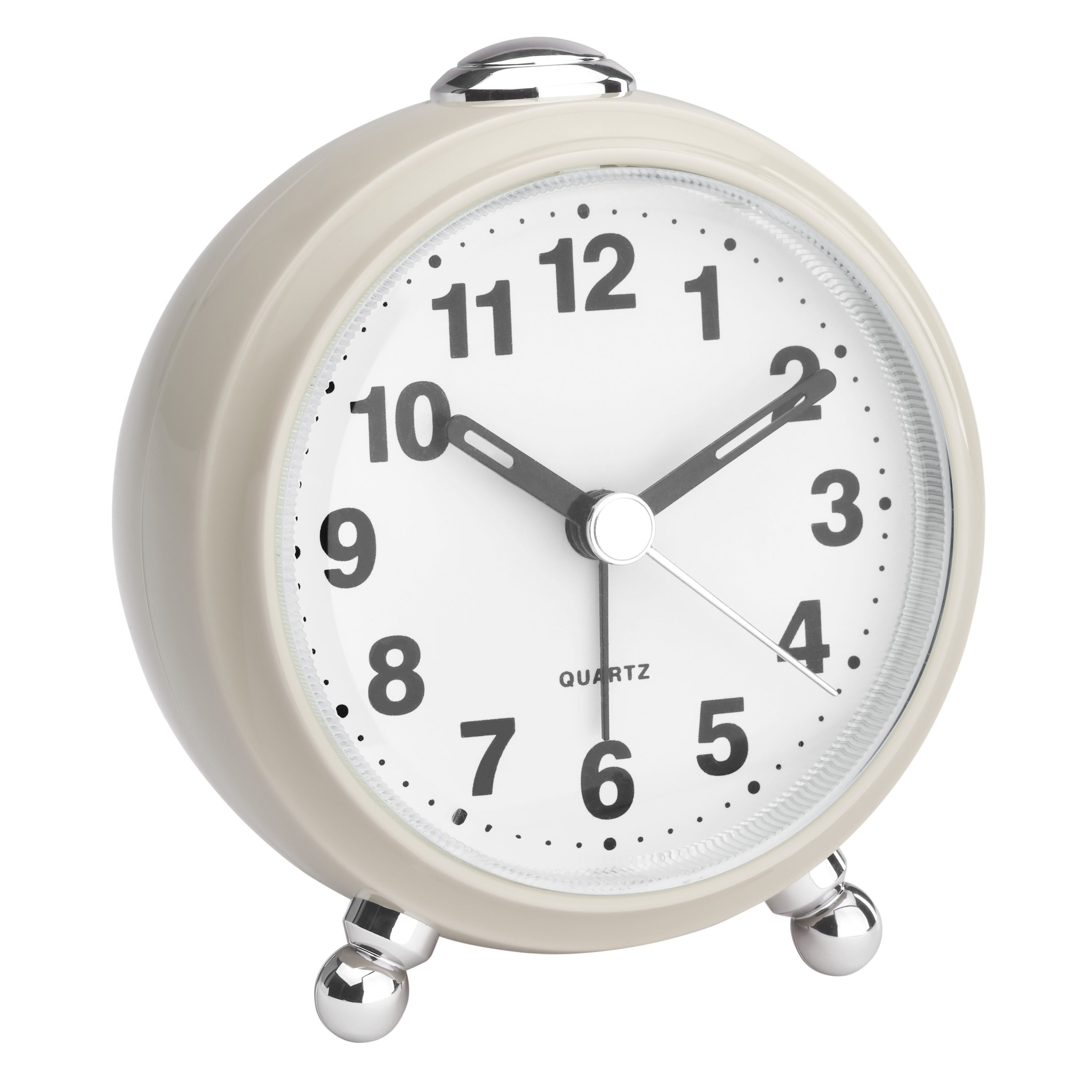 TFA-Dostmann TFA Dostmann Quarz-Wecker – Analog, 8,3 × 9,2 × 5,3 cm, beige, Kunststoff