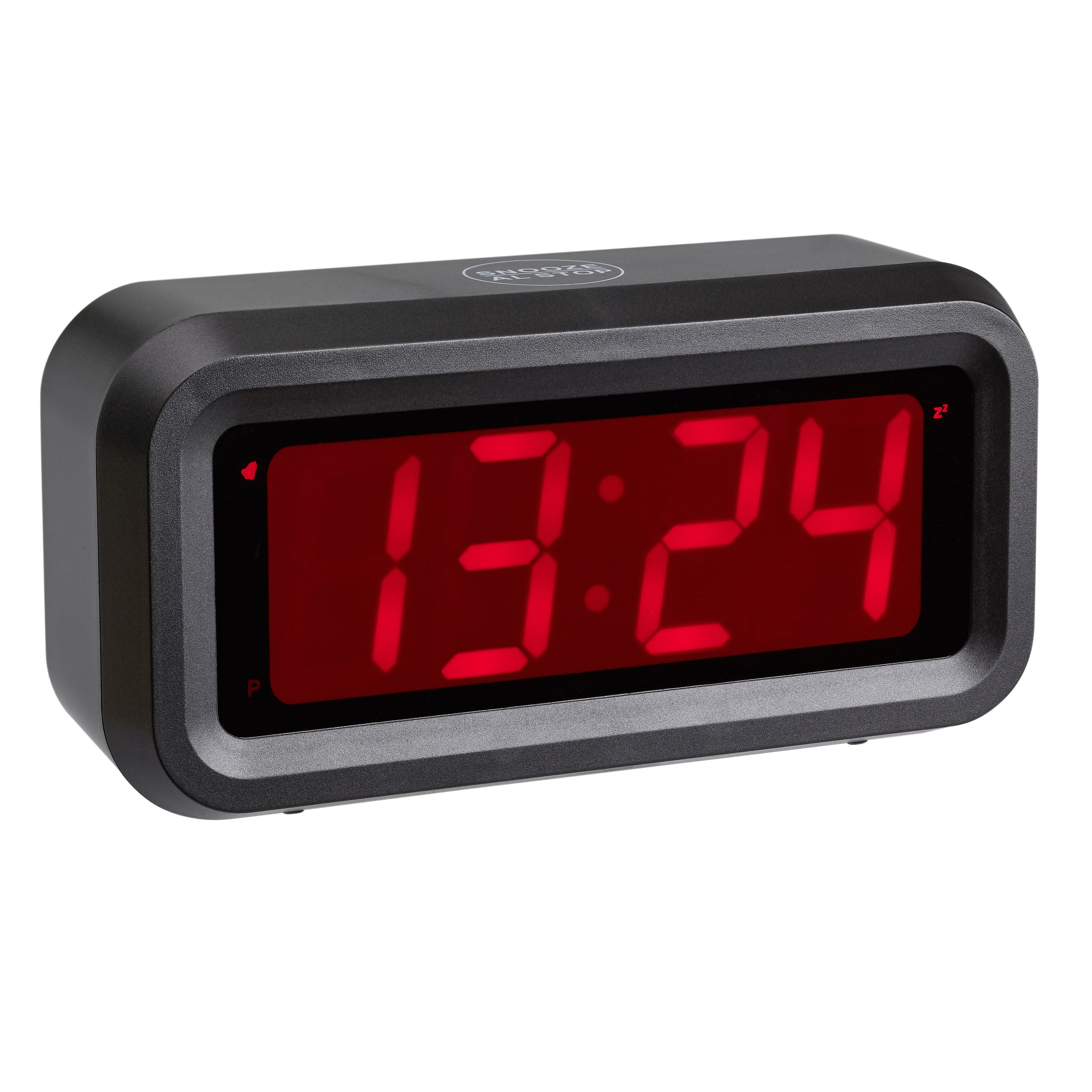 TFA-Dostmann TFA Dostmann ROXY Digitalwecker – 13 × 6,5 × 4,1 cm, anthrazit, Kunststoff
