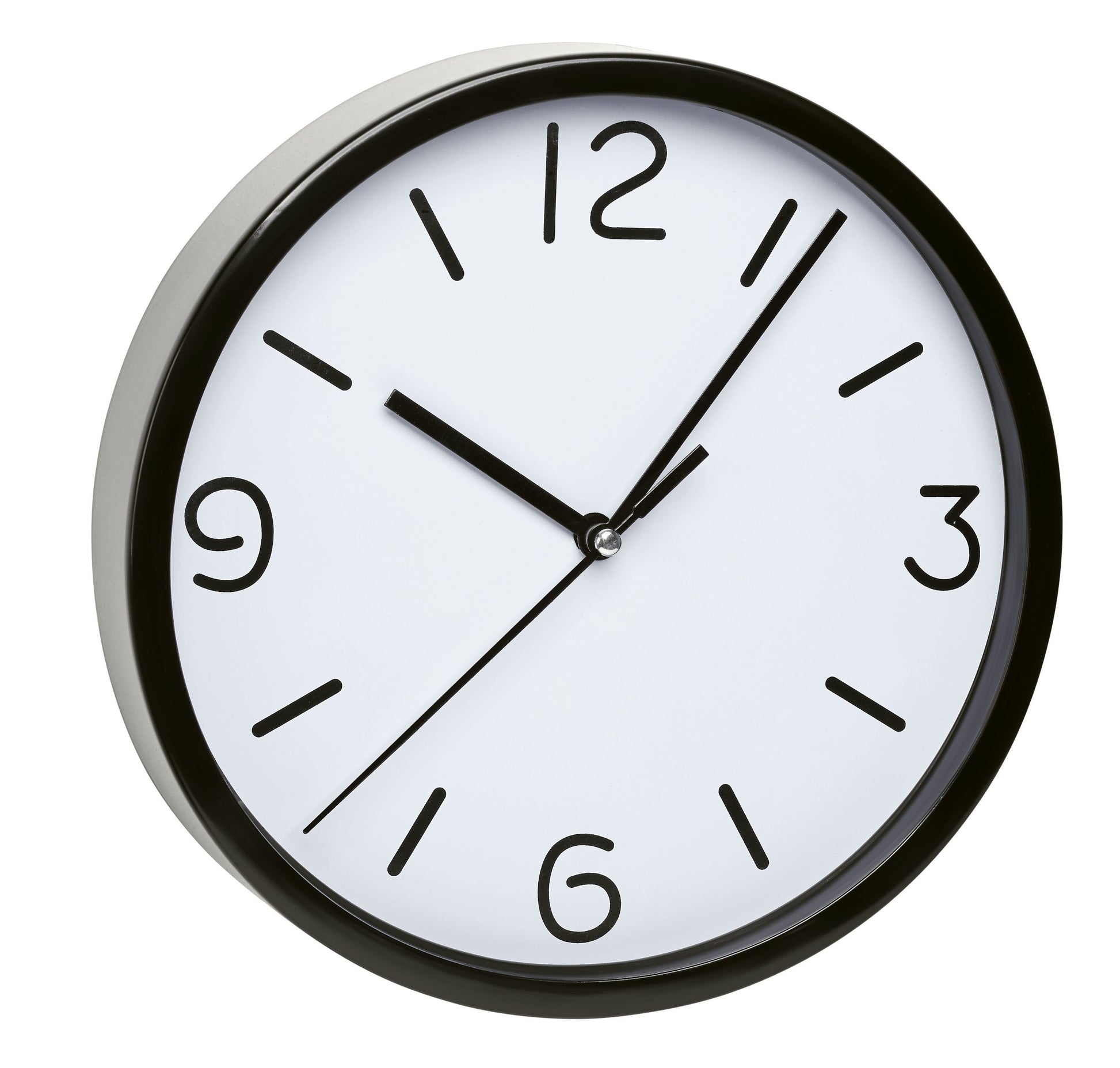 TFA-Dostmann TFA Dostmann Wanduhr – Analog, lautlos, Ø 20 cm, schwarz, Kunststoff/Glas