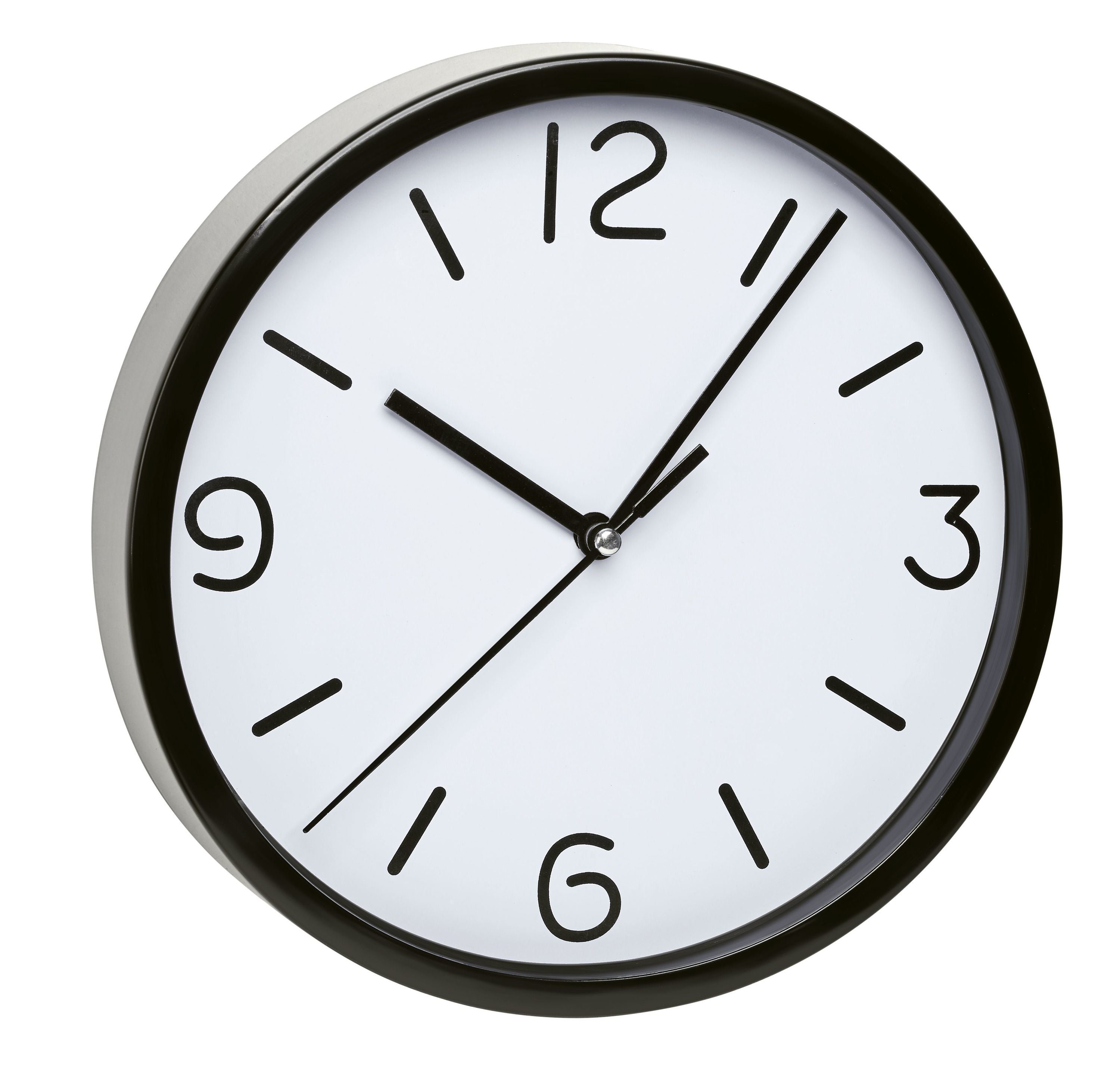 TFA-Dostmann TFA Dostmann Wanduhr – Analog, lautlos, Ø 20 cm, schwarz, Kunststoff/Glas