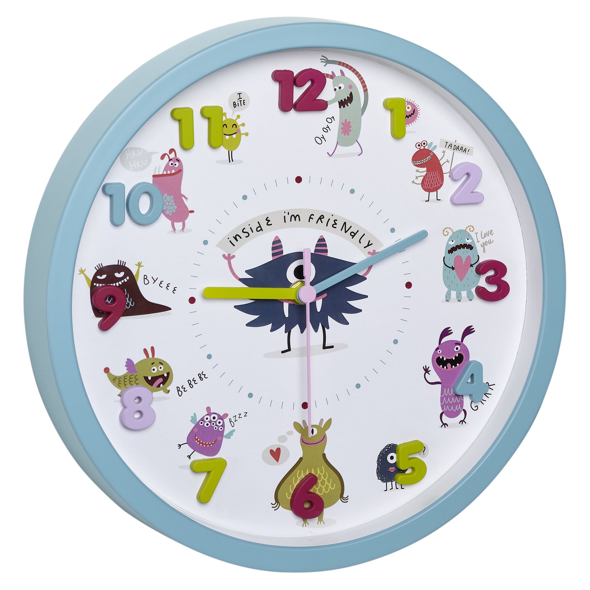TFA-Dostmann TFA Dostmann Wanduhr – Analog, lautlos, Ø 30,9 cm, mehrfarbig, Kunststoff