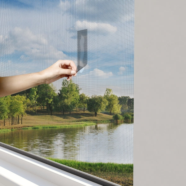 Windhager Fliegengitter-Reparaturband – 5 × 100 cm – Anthrazit – Fiberglas