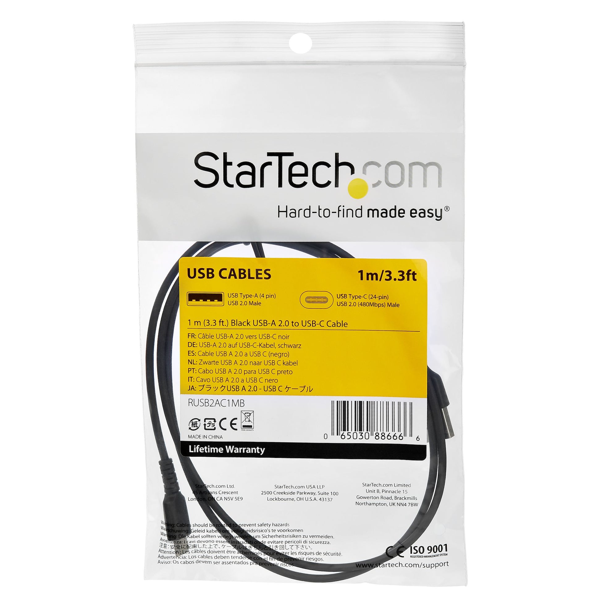 StarTech.com USB-Kabel, USB-C, 1 m
