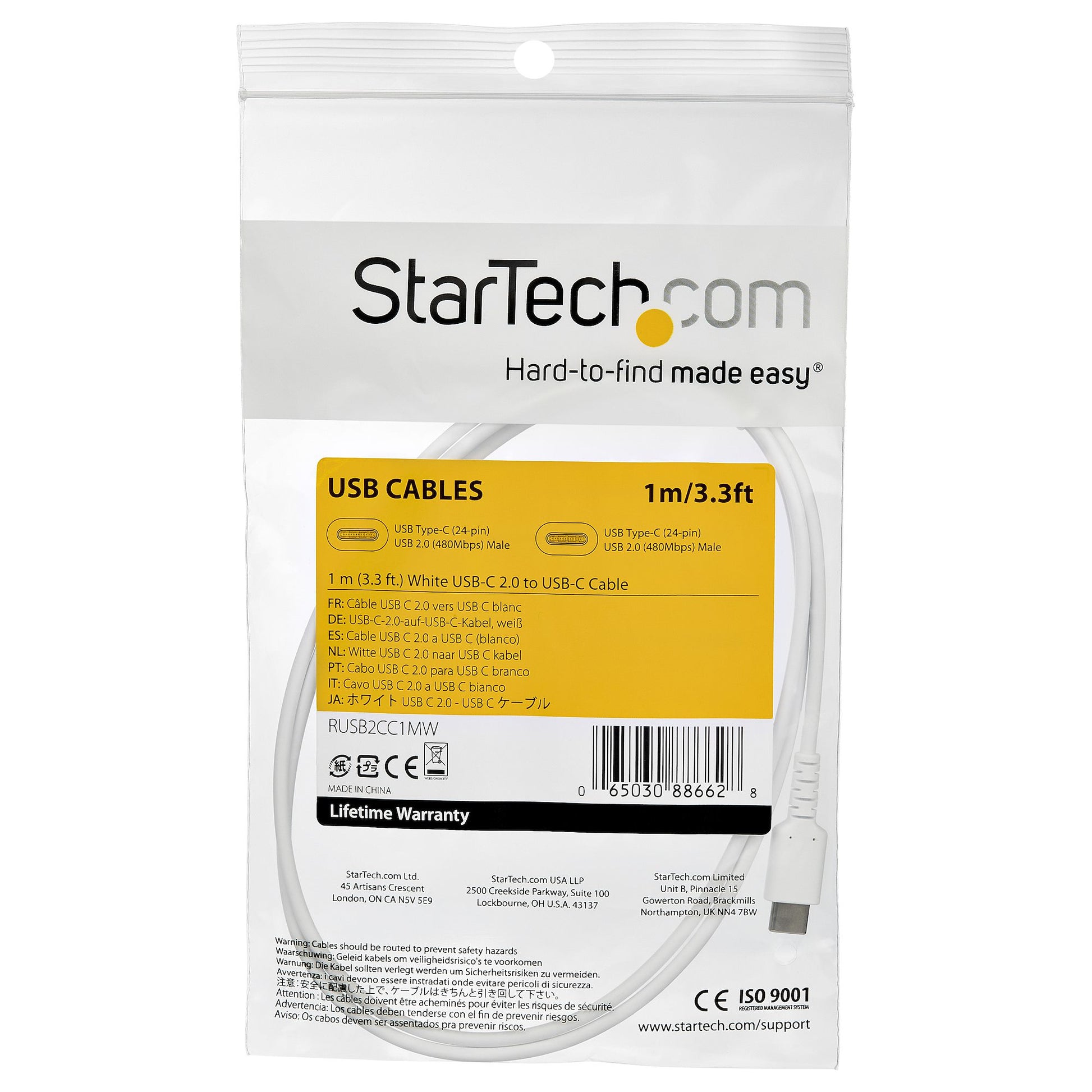 StarTech.com USB-Kabel, USB-C, 1 m