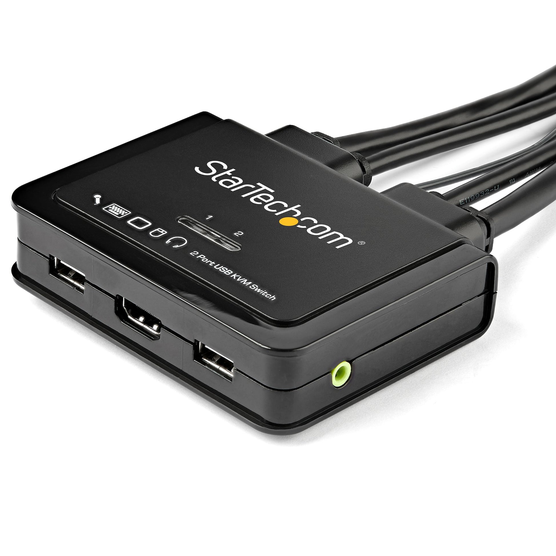 StarTech.com 2-Port HDMI KVM-Switch – 4K/60 Hz, USB 2.0-Hub, Audio, Desktop