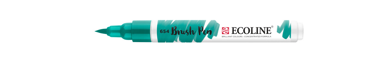 Talens Brush Pen 654 – Pinselspitze – Tannengrün – Wasservermalbar