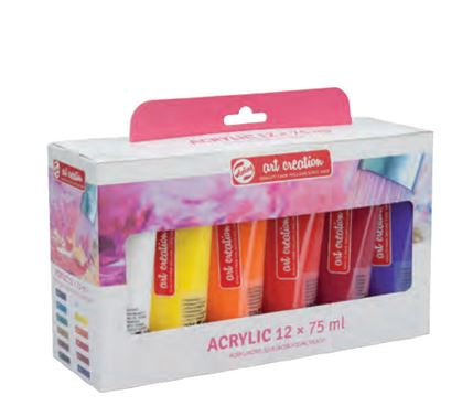 Talens Royal Talens ArtCreation Acrylfarbe – Mehrfarbig, glänzend – 12×75 ml (900 ml)