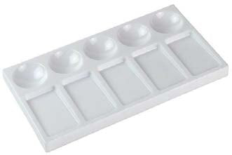 Talens 91840066 – Farbpalette – Kunststoff, 105 × 195 mm, weiss, 1 Stück