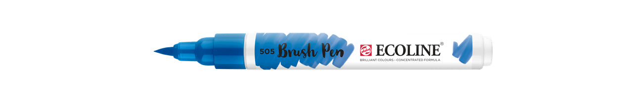 Talens Brush Pen 505 – Pinselspitze – Ultramarin Hell – Wasservermalbar