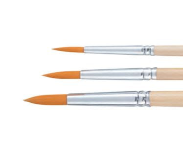 Talens Pinsel-Set – Rundpinsel, Polyester, Grössen 4/6/8, 3er-Set