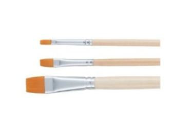 Talens Pinsel-Set – Flachpinsel, Polyester, Grössen 4/8/16, 3er-Set