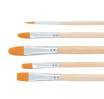 Talens Pinsel-Set – Sortiert, Polyester, Grössen 6/10/14, 5er-Set, für Öl, Acryl und Gouache