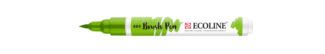 Talens Ecoline Brush Pen – Pinselspitze – Frühlingsgrün – wasservermalbar