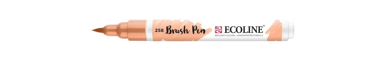 Talens Brush Pen – Pinselspitze – Aprikose – wasservermalbar