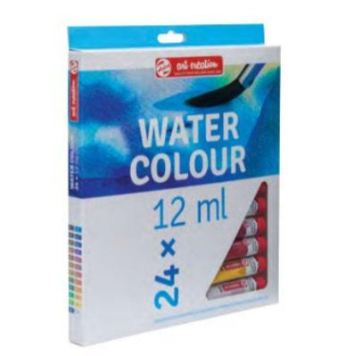 Talens Aquarellfarbe – Mehrfarbig – 24 Farben – 24×12 ml (288 ml) – für Papier