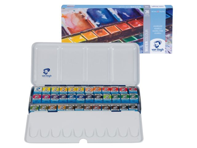 Van Gogh Aquarellfarbe – Set – 36 Farben, mit Pinsel