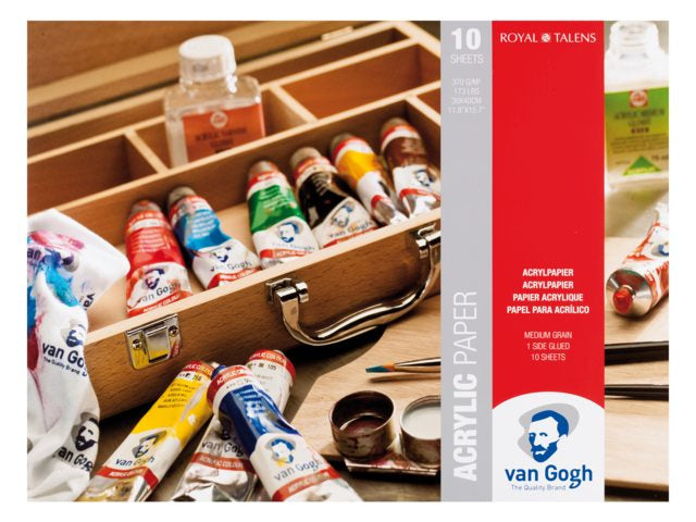 Van Gogh Skizzenblock – 30 × 40 cm – 370 g/m² – 10 Blatt, weiss